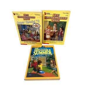 LOT 3 The Babysitters Club Ann Martin The Hot Cold Summer Books Reading Hurwits